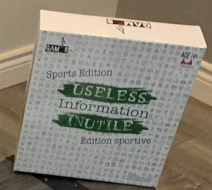Gift Card ~ USELESS INFORMATION Sports Customized Editions FULLY Customized or Game Box only